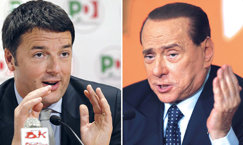 Renzi/Berlusconi, briciole d'Italia in campagna