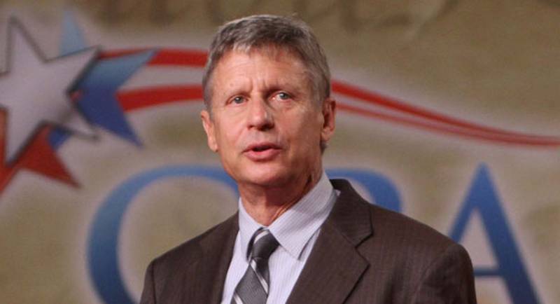 Libertari: Gary Johnson ci riprova, contro Trump e dinastie