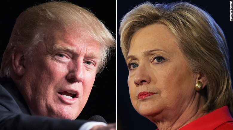 Sondaggi: media, Trump per la prima volta davanti a Hillary