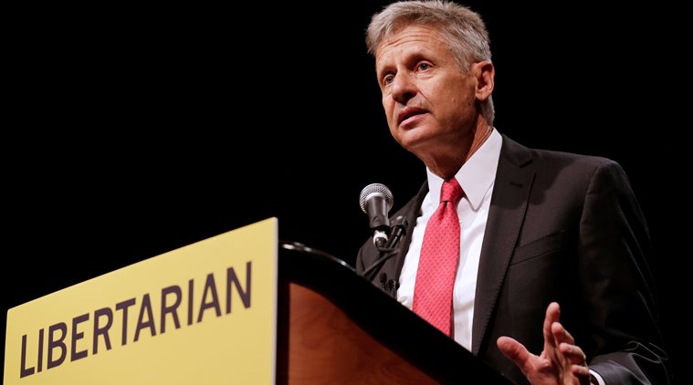  Libertari: Gary Johnson è il candidato, Bill Weld suo vice