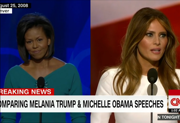 Cleveland: Melania copia Michelle ed è accusata di plagio